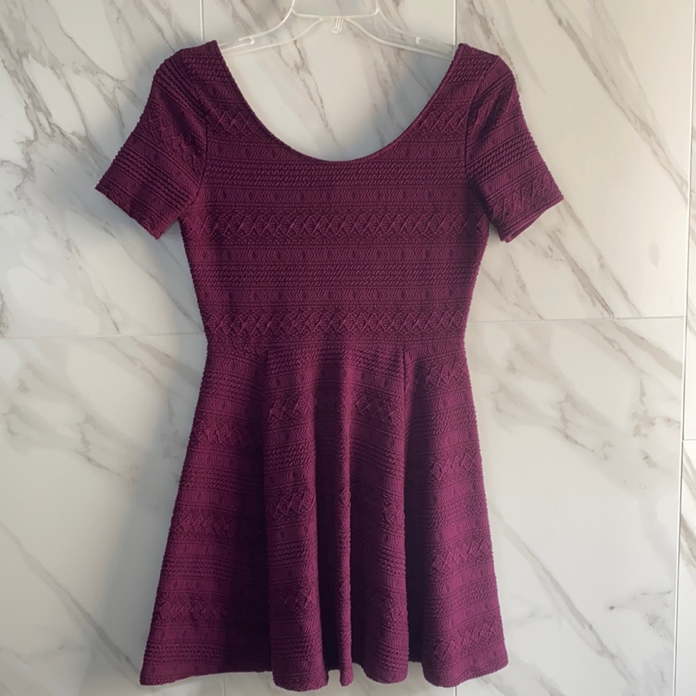 purple maroon dress